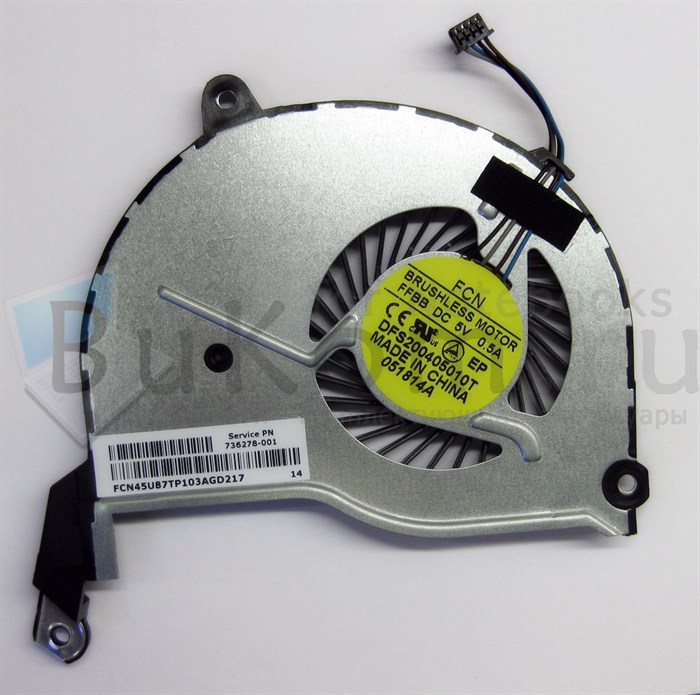 Вентилятор для HP 14-n 15-f 15-n серии Adda AB08805HX070B00 0CWU83 Delta BSB0705HC -DC20 -DG78 Cooler Master FB5007M05SPA-001 Forcecon DFS200405010T FFBB DFS531105MC0T FFQ9 Kipo 055631R1S FAU8300EPA 4pin 732068-001 736218-001 736278-001