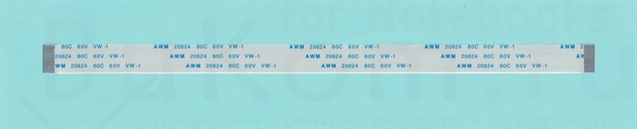Межплатный шлейф (кабель) односторонний (прямой) 20см 20pin шаг 0,5мм FPC / FFC AWM 20624 80C 60V VW-1
