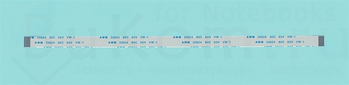 Межплатный шлейф (кабель) односторонний (прямой) 20см 14pin шаг 0,5мм FPC / FFC AWM 20624 80C 60V VW-1