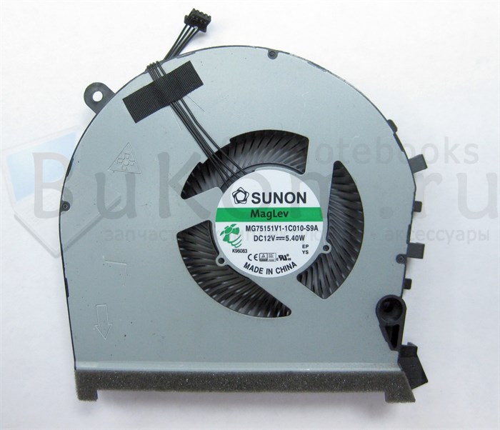 Вентилятор ОРИГИНАЛ Версия 1 Толщина 14мм Sunon MG75151V1-1C010-S9A DC12V 5.40W (4pin) 