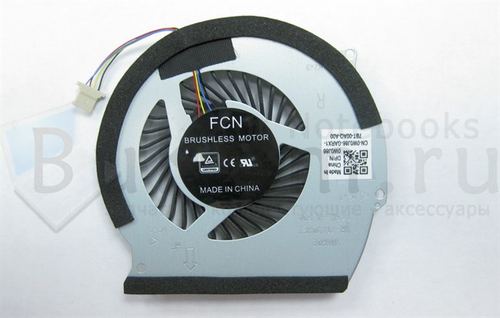 Вентилятор Версия 1 (GPU) для Dell Inspiron 15 7566 7567 серии P65F Forcecon DFS541105FC0T FJ2M XUIRDZ XR-717408FZ DC5V 0.5A (4wire 4pin) DC28000IOF0 0NWW0W NWW0W