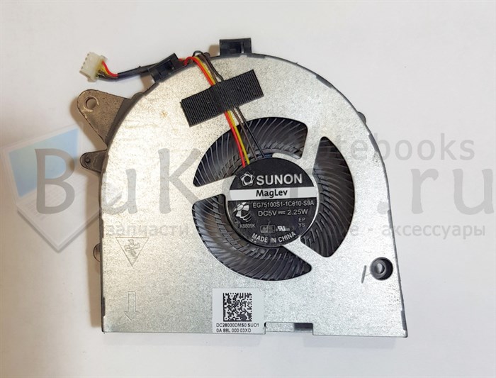 Вентилятор Версия 6 (CPU) Lenovo Legion 81LE Y7000P Y530P Y540P Y545 сереии Sunon EG75100S1-1C010-S9A DC5V 2.25W (4pin) DC28000DMS0