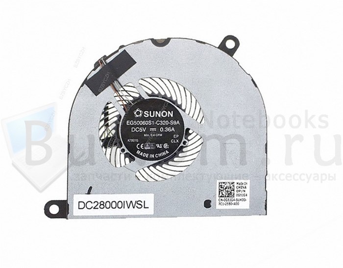 Вентилятор Версия 2 для Dell Latitude E5480 L5480 E5490 5488 серии Sunon EG50060S1-C320-S9A DC5V 0.36A (4pin) DC28000IWSL 0G5JG4 - фото 25245