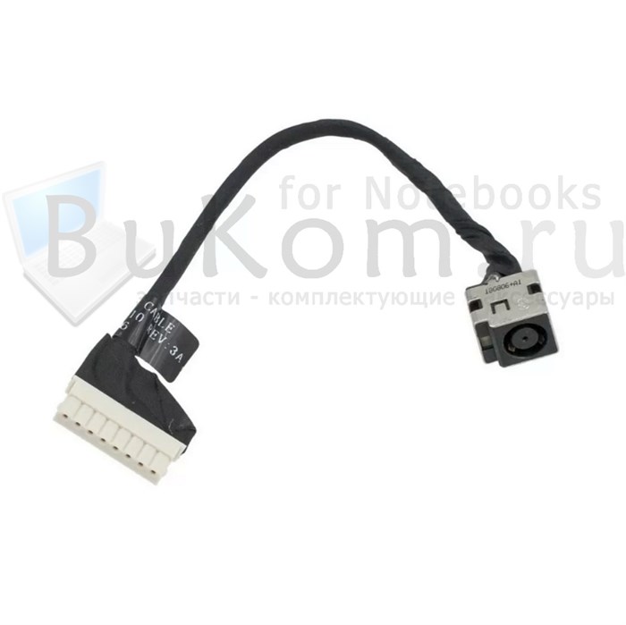 Разъем питания на кабеле Длина 12см для ноутбука Xiaomi Mi Gaming Laptop XMG1902  серии DD0TMAAD010 REV:3A - фото 25372