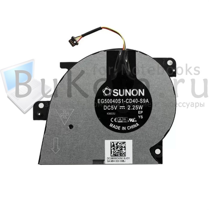 Вентилятор (GPU) для Lenovo ideapad 530S-14ARR 530S-14IKB 530S-15IKB Air15IKB XiaoXin Pro15 14 серии Sunon EG50040S1-CD40-S9A DC5V 2.25W Delta NS65C07-18F17 (4pin) DC28000DGS0 - фото 25646