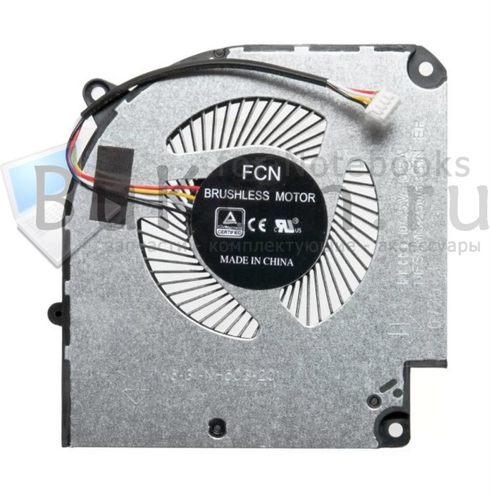 Вентилятор Версия 3 для Hasee, Clevo, Thunderobot, Gigabyte серии FCN DFS5M325063B1N FLHJ DC5V 0.5A (4pin) - фото 25666