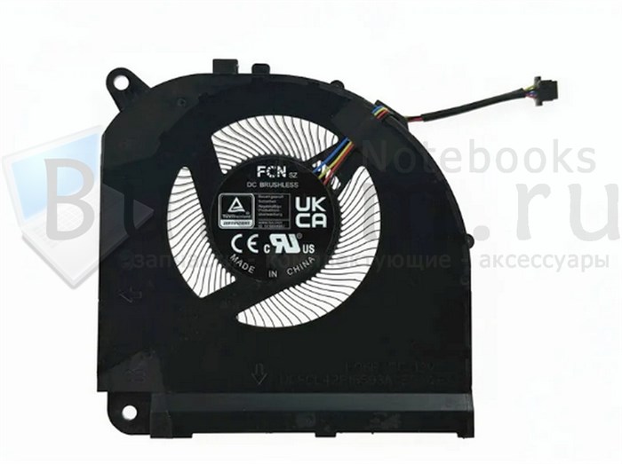 Вентилятор Версия 2 для Gigabyte AORUS BSF 15 (2023) FCN DFSCL42P16593A FQ6R DC12V 0.6A (4pin) - фото 25771