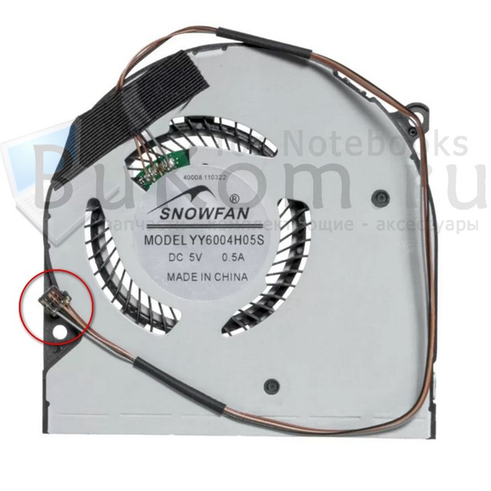 Вентилятор (разъём microinterface 0.8)  YY6004H05S DC5V 0.5A (4pin) - фото 25961