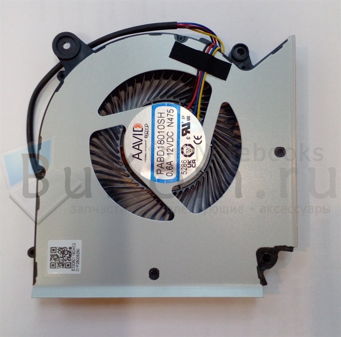 Вентилятор ОРИГИНАЛ Версия 1 (толщина 10мм) для MSI Samurai GF66 GL66 GF76 | MSI 1583 1585 Creator16 серии AAVID PABD18010SH N475 DC12V 0.6A (4pin) - фото 26004