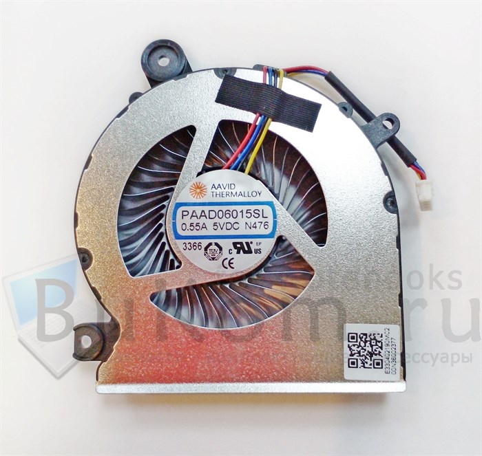 Вентилятор ОРИГИНАЛ Версия 2 (толщина 10мм) для MSI Samurai GF66 GL66 GF76 | MSI 1583 1585 Creator16 серии AAVID PAAD06015SL N476 DC5V 0.55A (4pin) - фото 26006