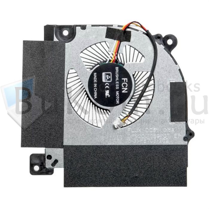 Вентилятор ОРИГИНАЛ для Ardor Gaming, Hasee, Clevo серии FCN DFS2001059P0T FLJX FM2K DC5V 0.5A (4pin) - фото 26098
