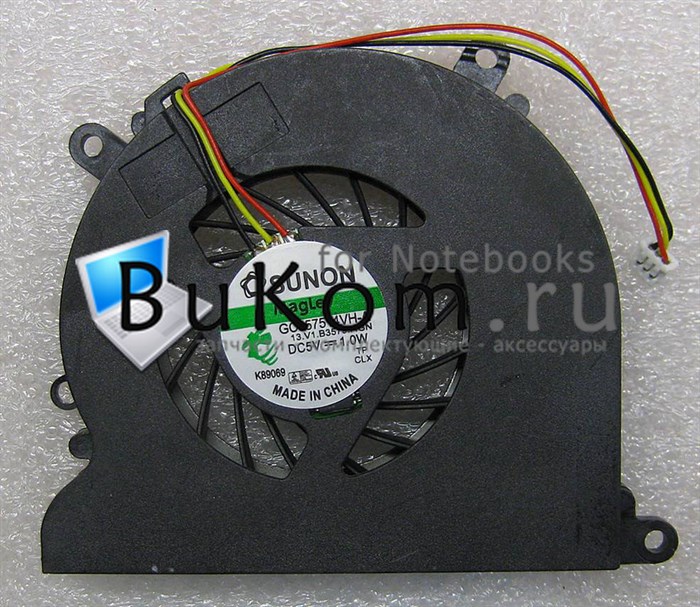 Вентилятор для Dell Vostro 1310 / 1510 / 1520 / 2510 (Sunon GC057514VH-A 13.V1.B3579.F.GN | Adda AB7205HX-GC3) (3pin) p/n: DC280004MA0, 0R859C R859C