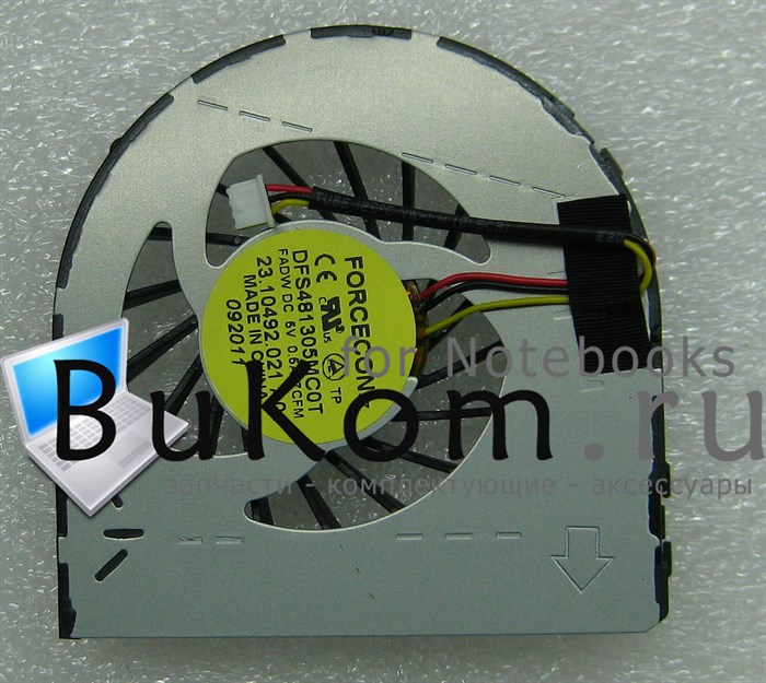 Вентилятор для Dell Inspiron Dell Inspiron 15N / M5040 / M5050 / N5040 / N5050 серии (Forcecon DFS481305MC0T 7CFM) (3pin) p/n: 0YFWP9, YFWP9, 23.10492.001, 60.4IP15.001