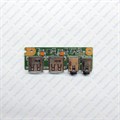 Плата с разъемами AUDIO, USB для Asus K43S K43SD A53S K53SC K53SD K53SJ K53SR K53SV P53S X53S серии 69N0KBB10H01-01 60-N3EIO1000-H01 69N0KDB10G01-01 60-N3GIO1000-G01 69N0KDB10H01-01 60-N3GIO1000-H01